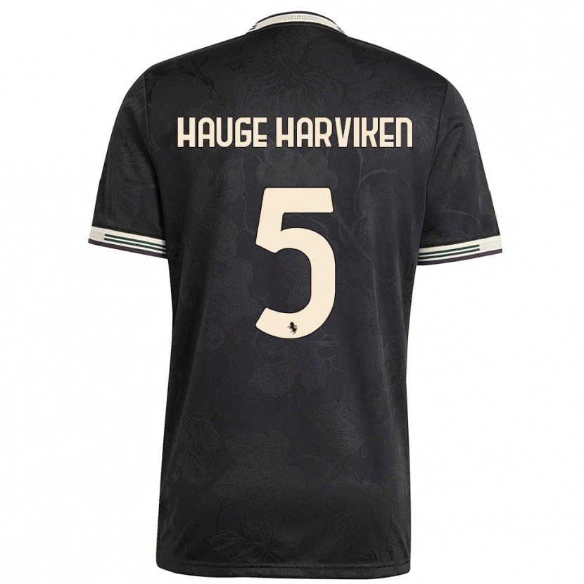 Danxen Women Mathilde Hauge Harviken #5 Black White Green Third Jersey 2025/26 T-Shirt