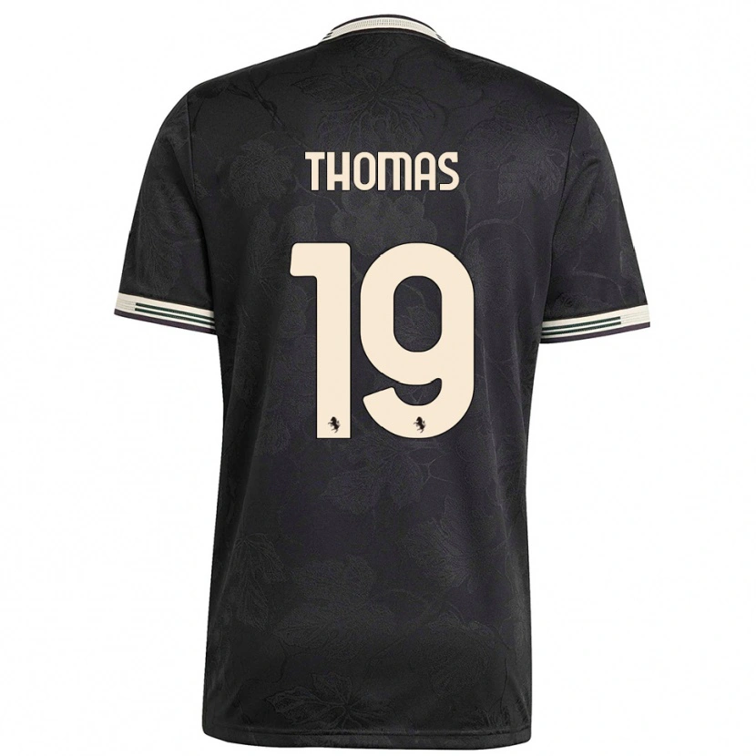 Danxen Women Lindsey Thomas #19 Black White Green Third Jersey 2025/26 T-Shirt