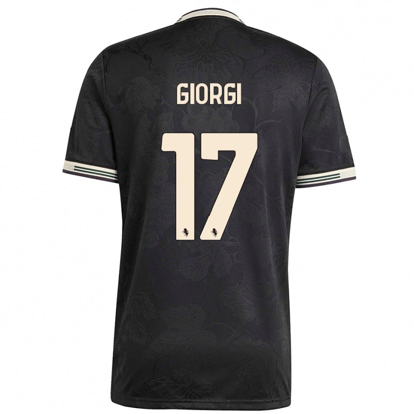 Danxen Women Lorenzo Giorgi #17 Black White Green Third Jersey 2025/26 T-Shirt