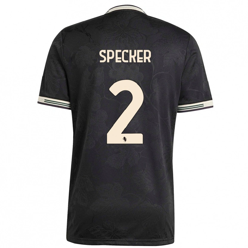 Danxen Women Stefano Specker #2 Black White Green Third Jersey 2025/26 T-Shirt