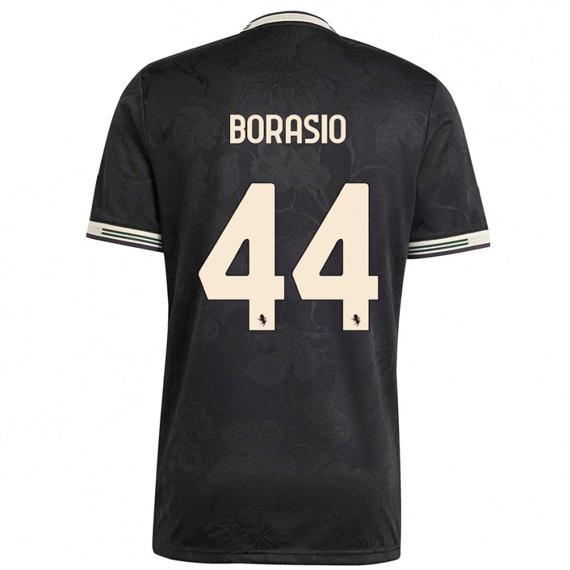 Danxen Women Benit Borasio #44 Black White Green Third Jersey 2025/26 T-Shirt
