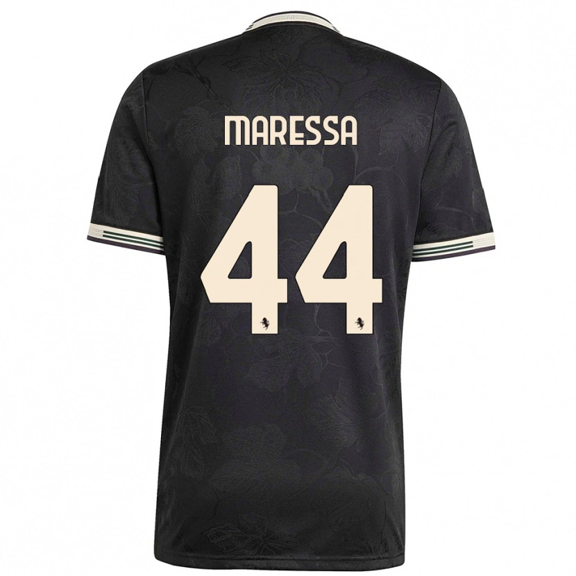 Danxen Women Tommaso Maressa #44 Black White Green Third Jersey 2025/26 T-Shirt