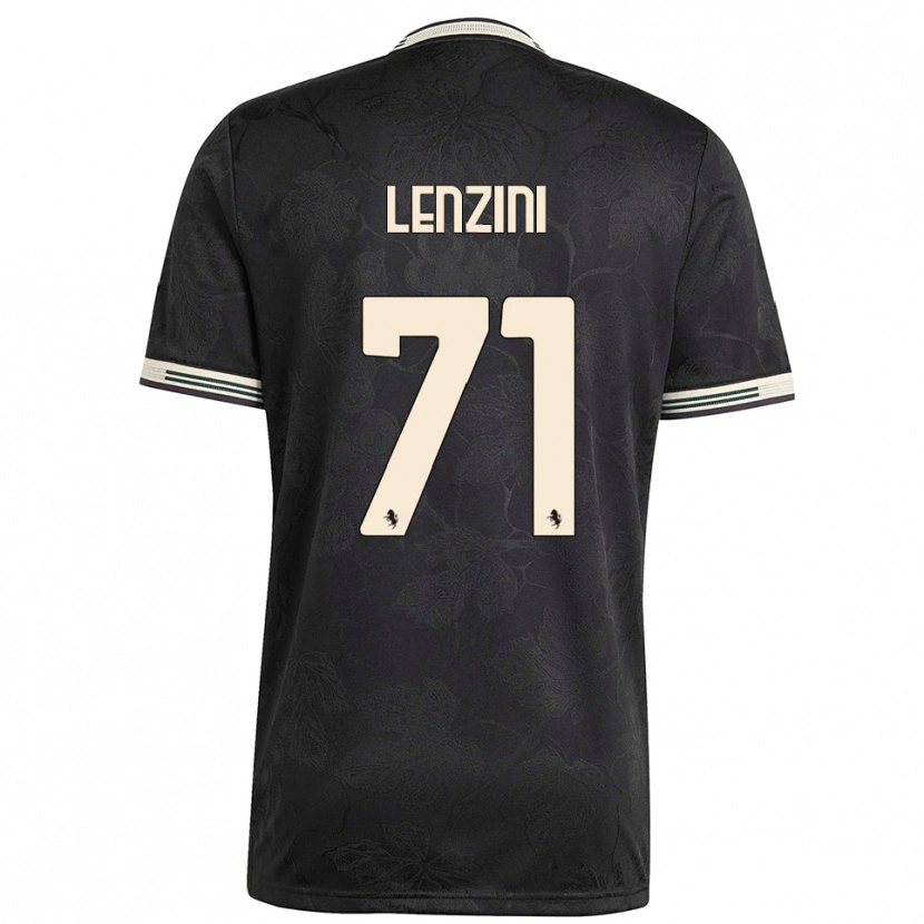 Danxen Women Martina Lenzini #71 Black White Green Third Jersey 2025/26 T-Shirt