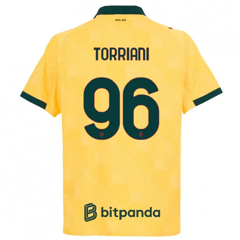 Danxen Women Lorenzo Torriani #96 Yellow Black Third Jersey 2025/26 T-Shirt