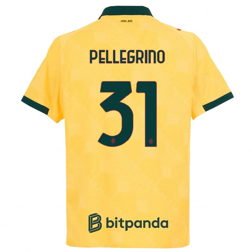 Danxen Women Marco Pellegrino #31 Yellow Black Third Jersey 2025/26 T-Shirt