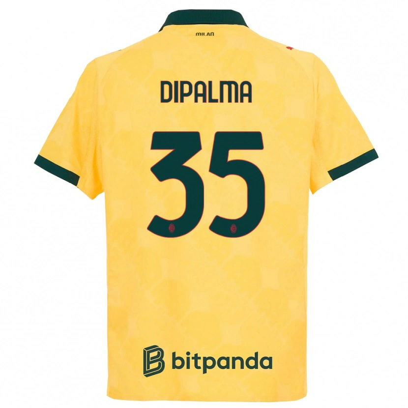 Danxen Women Matteo Dipalma #35 Yellow Black Third Jersey 2025/26 T-Shirt