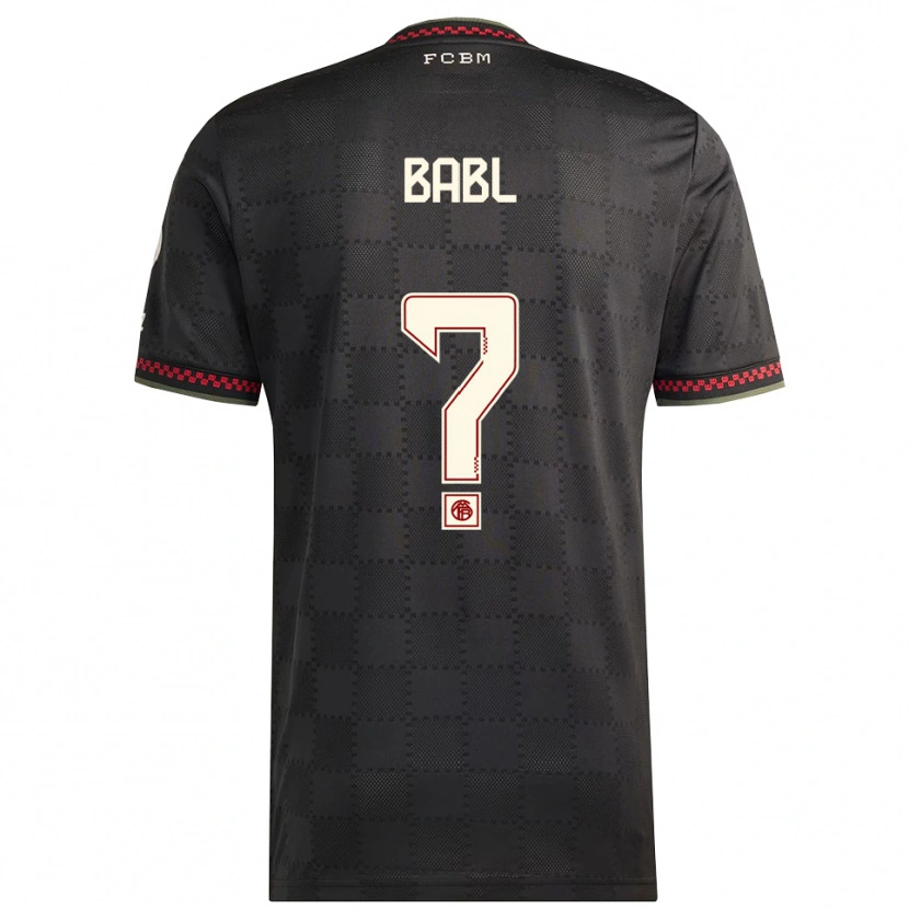 Danxen Women Luca Babl #0 Black White Third Jersey 2025/26 T-Shirt
