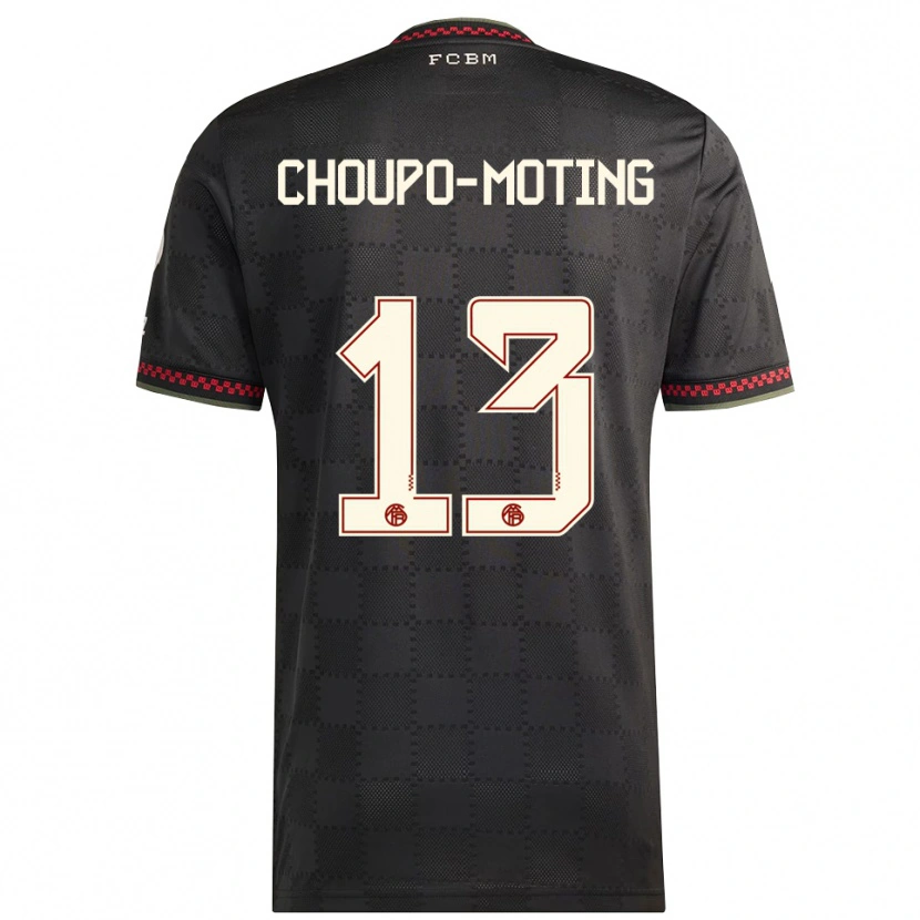 Danxen Women Eric Maxim Choupo-Moting #13 Black White Third Jersey 2025/26 T-Shirt