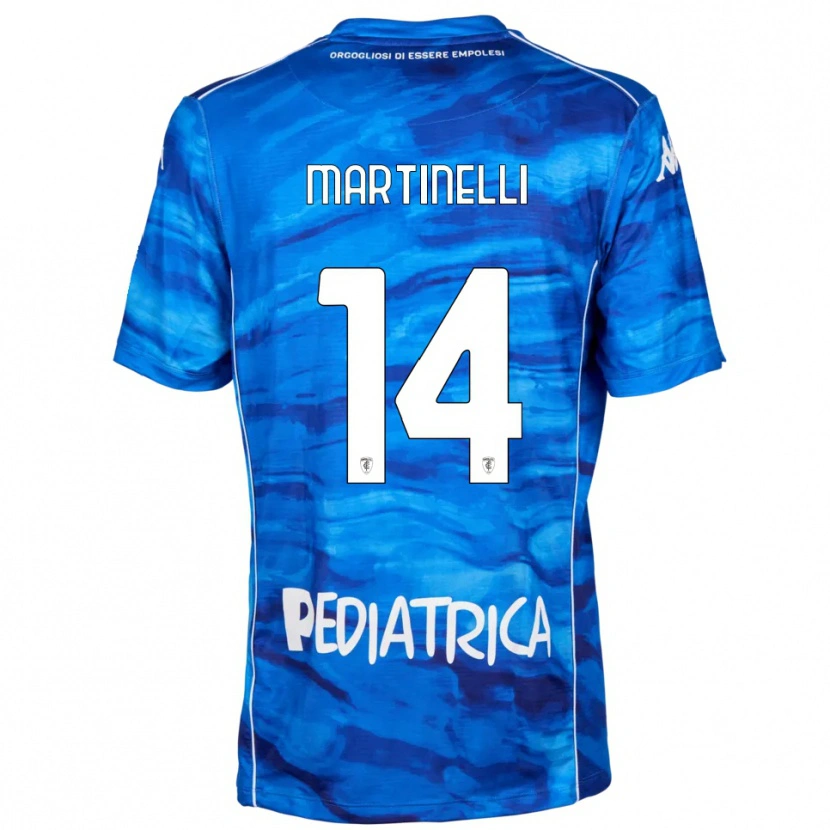 Danxen Kid Edoardo Martinelli #14 Blue White Home Jersey 2025/26 T-Shirt