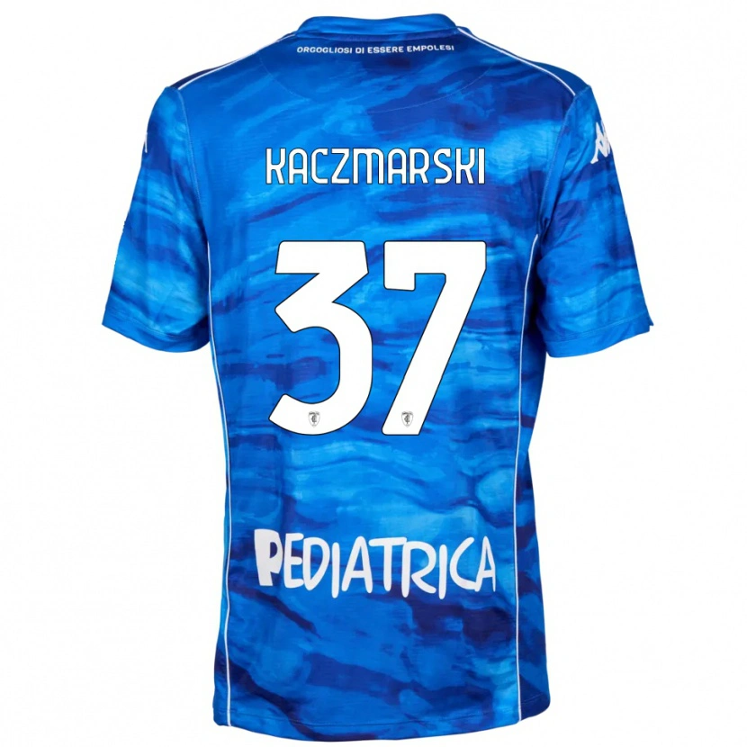 Danxen Kid Iwo Kaczmarski #37 Blue White Home Jersey 2025/26 T-Shirt