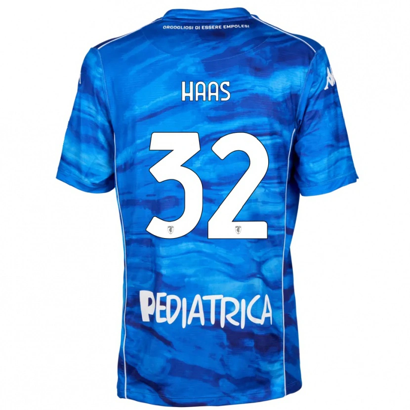 Danxen Kid Nicolas Haas #32 Blue White Home Jersey 2025/26 T-Shirt