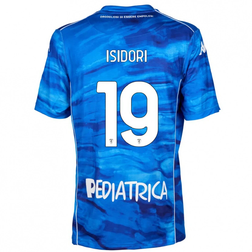 Danxen Kid Alessandro Isidori #19 Blue White Home Jersey 2025/26 T-Shirt
