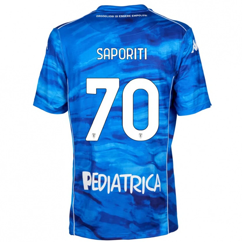Danxen Kid Edoardo Saporiti #70 Blue White Home Jersey 2025/26 T-Shirt