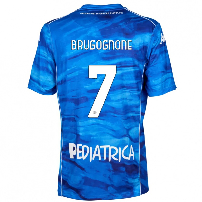 Danxen Kid Giuseppe Brugognone #7 Blue White Home Jersey 2025/26 T-Shirt