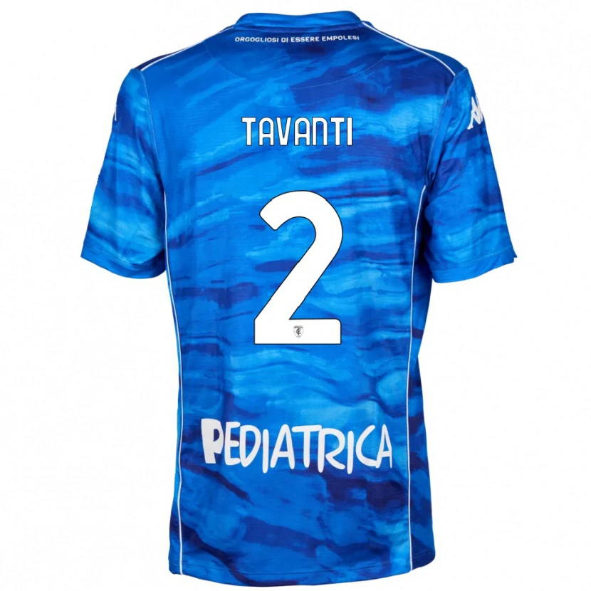 Danxen Kid Samuele Tavanti #2 Blue White Home Jersey 2025/26 T-Shirt