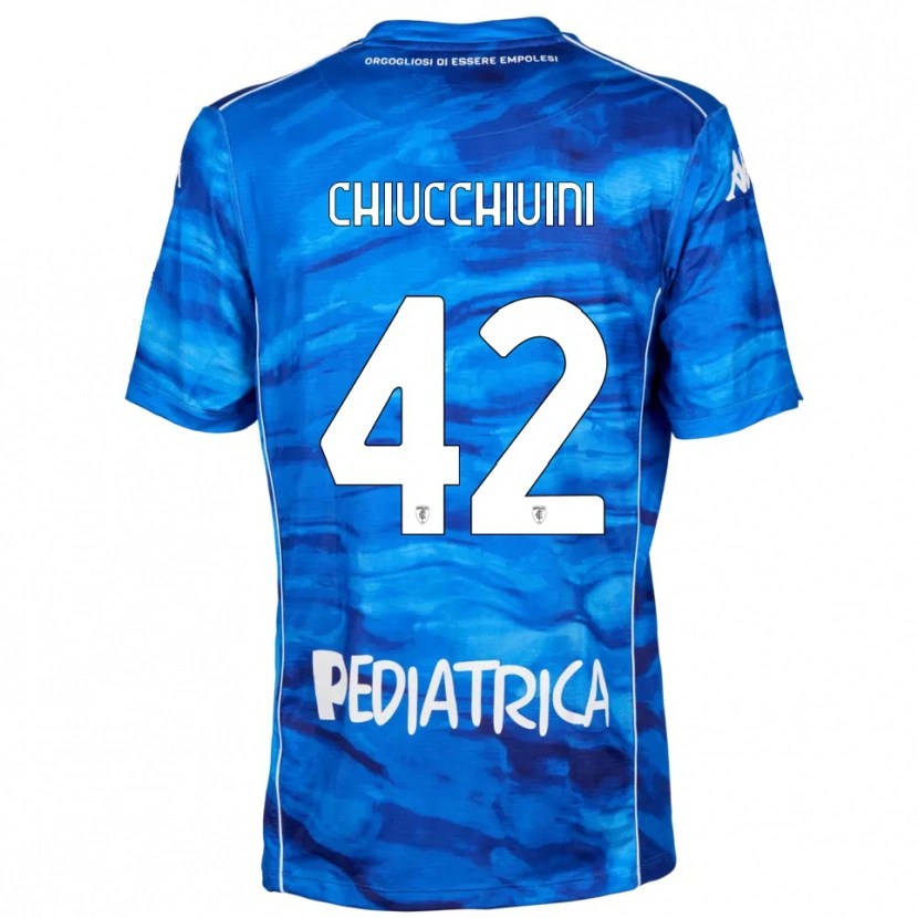 Danxen Kid Lorenzo Chiucchiuini #42 Blue White Home Jersey 2025/26 T-Shirt