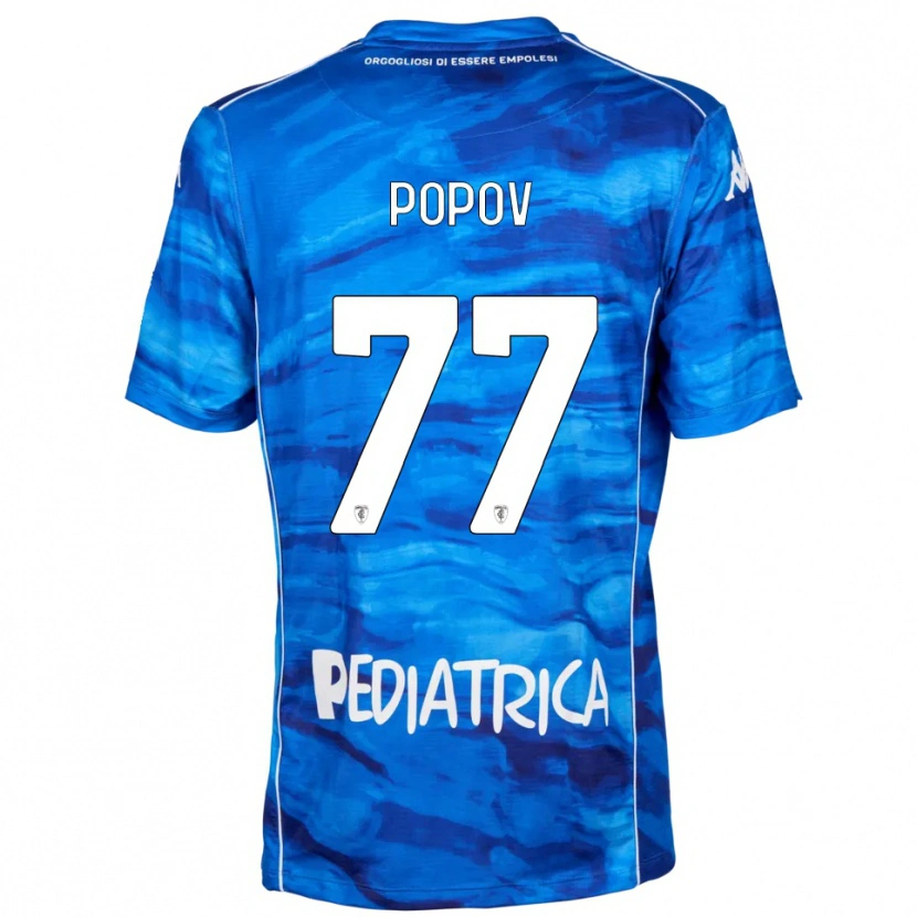 Danxen Kid Bogdan Popov #77 Blue White Home Jersey 2025/26 T-Shirt