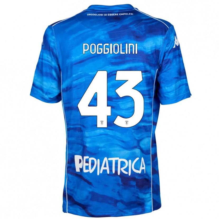 Danxen Kid Duccio Poggiolini #43 Blue White Home Jersey 2025/26 T-Shirt