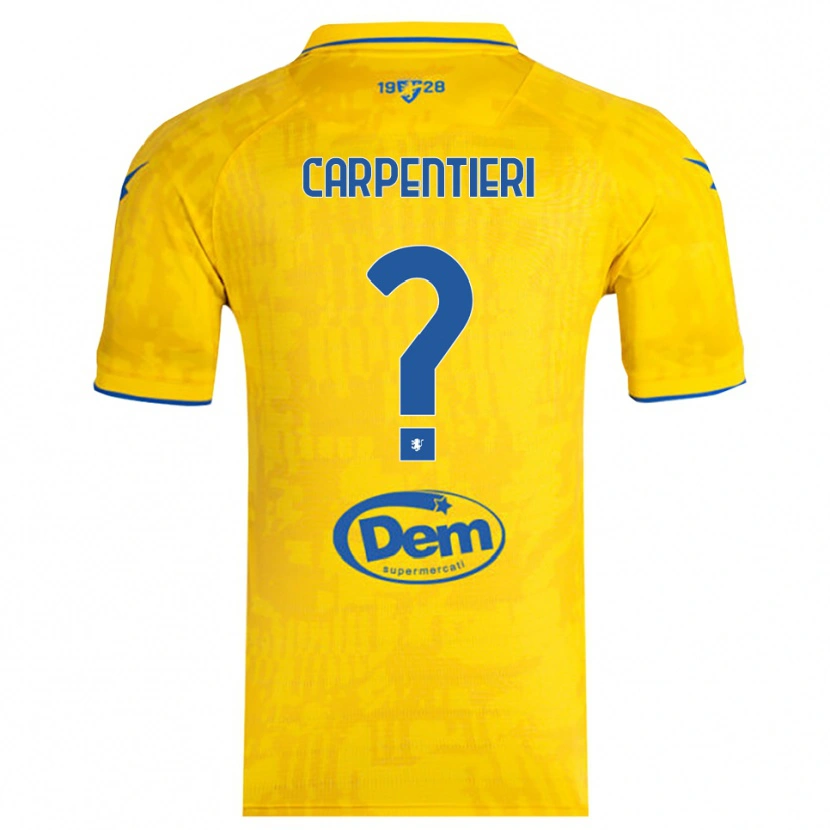 Danxen Kid Christian Carpentieri #0 Yellow Blue Home Jersey 2025/26 T-Shirt