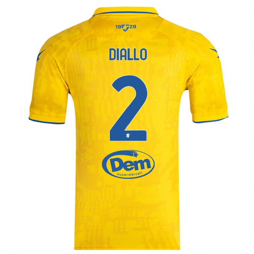 Danxen Kid Abdoul Diallo #2 Yellow Blue Home Jersey 2025/26 T-Shirt