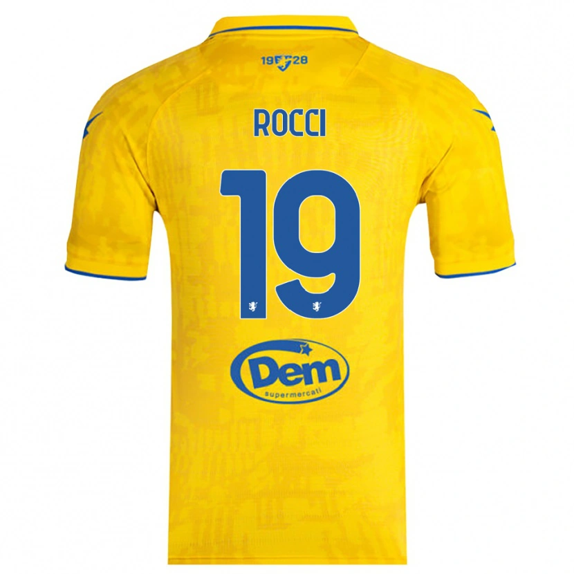 Danxen Kid Valerio Rocci #19 Yellow Blue Home Jersey 2025/26 T-Shirt