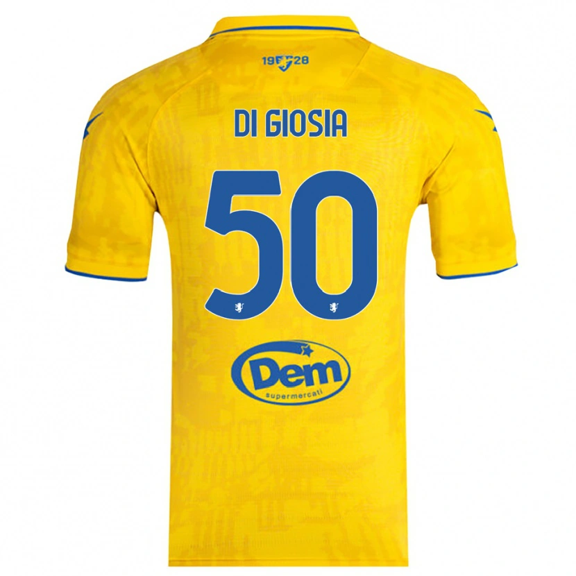 Danxen Kid Jacopo Di Giosia #50 Yellow Blue Home Jersey 2025/26 T-Shirt