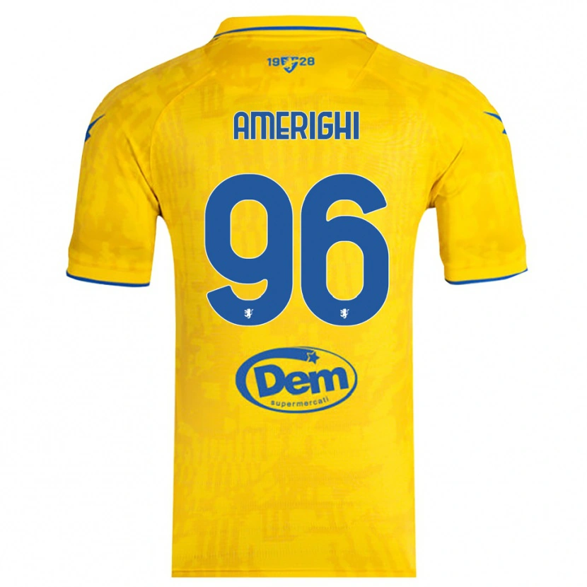 Danxen Kid Igor Amerighi #96 Yellow Blue Home Jersey 2025/26 T-Shirt
