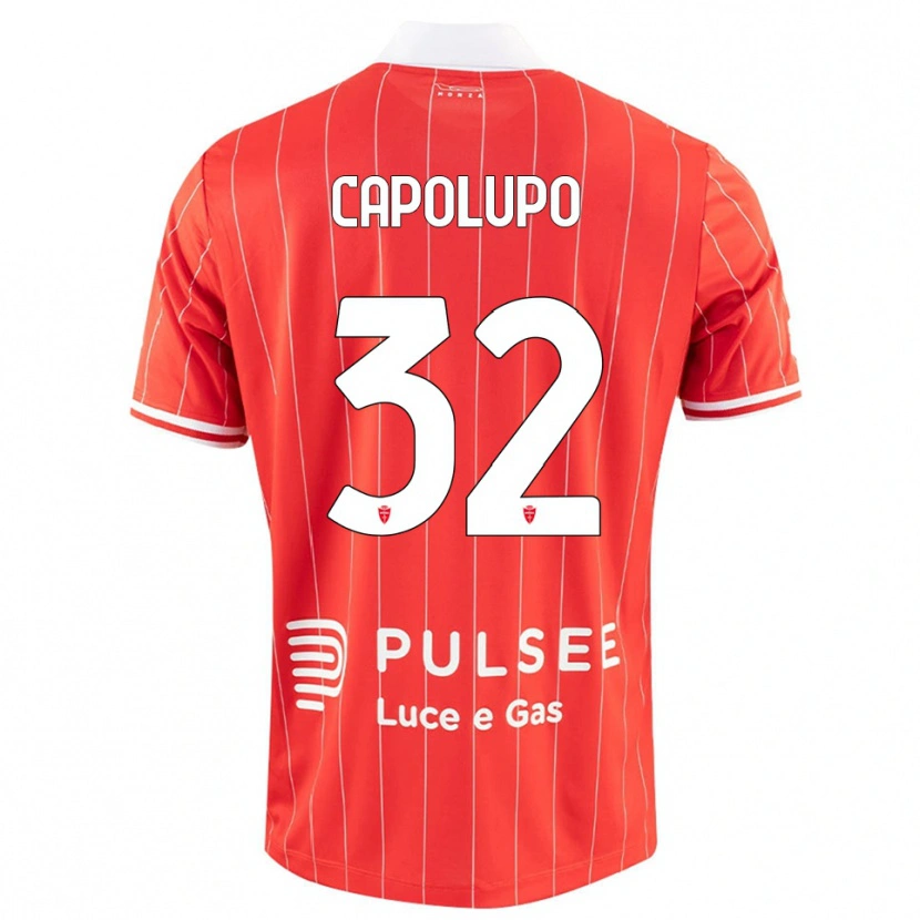 Danxen Kid Samuele Capolupo #32 Red White Home Jersey 2025/26 T-Shirt