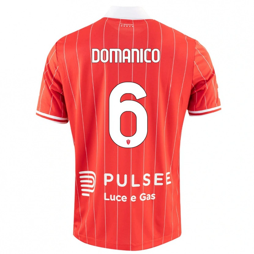 Danxen Kid Saverio Domanico #6 Red White Home Jersey 2025/26 T-Shirt