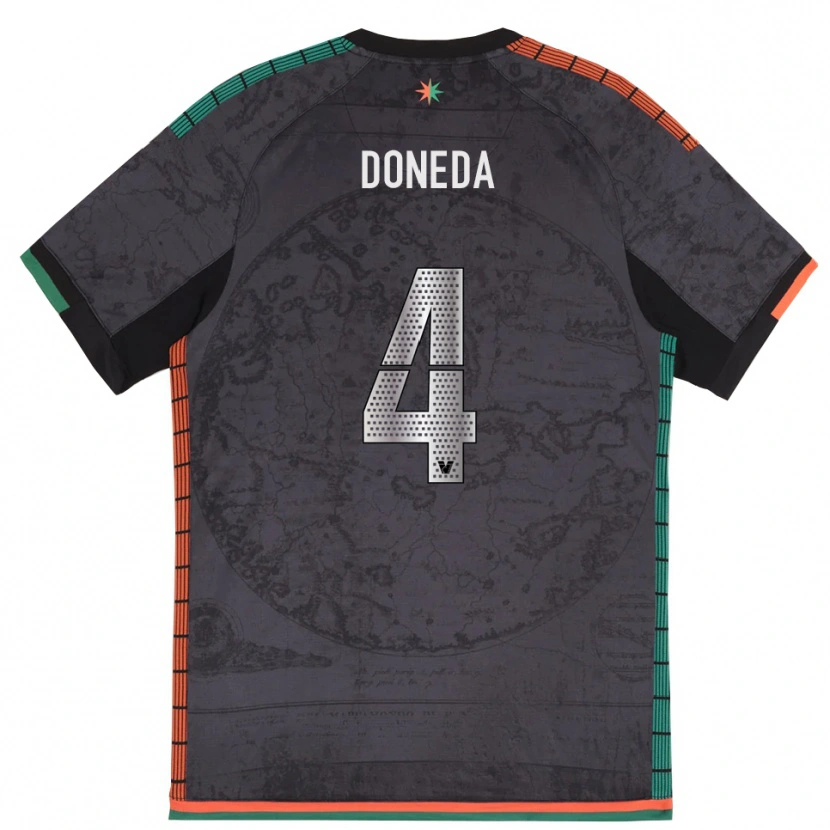 Danxen Kid Melissa Doneda #4 Dark Gray Home Jersey 2025/26 T-Shirt
