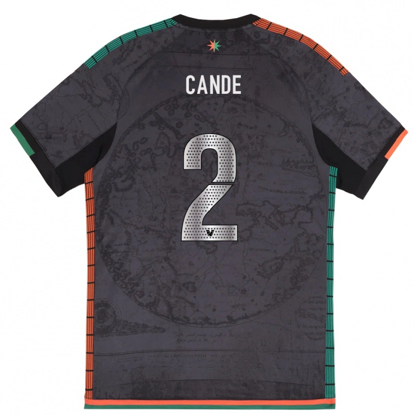 Danxen Kid Fali Candé #2 Dark Gray Home Jersey 2025/26 T-Shirt