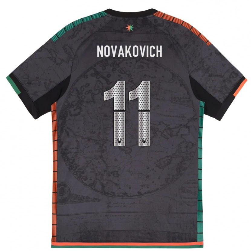 Danxen Kid Andrija Novakovich #11 Dark Gray Home Jersey 2025/26 T-Shirt