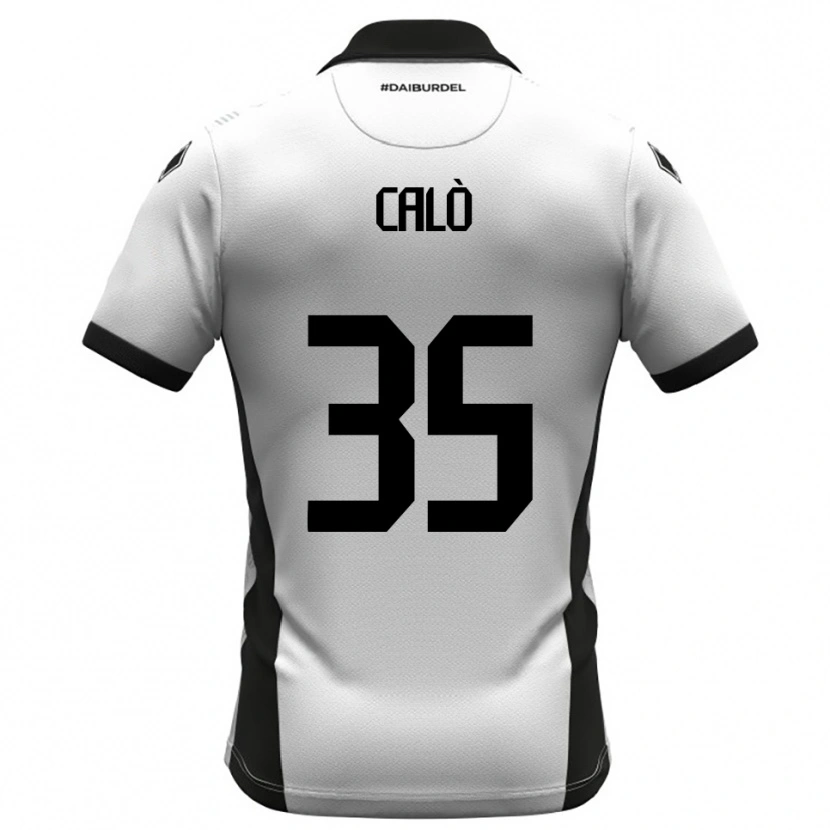 Danxen Kid Giacomo Calò #35 White Black Orange Home Jersey 2025/26 T-Shirt
