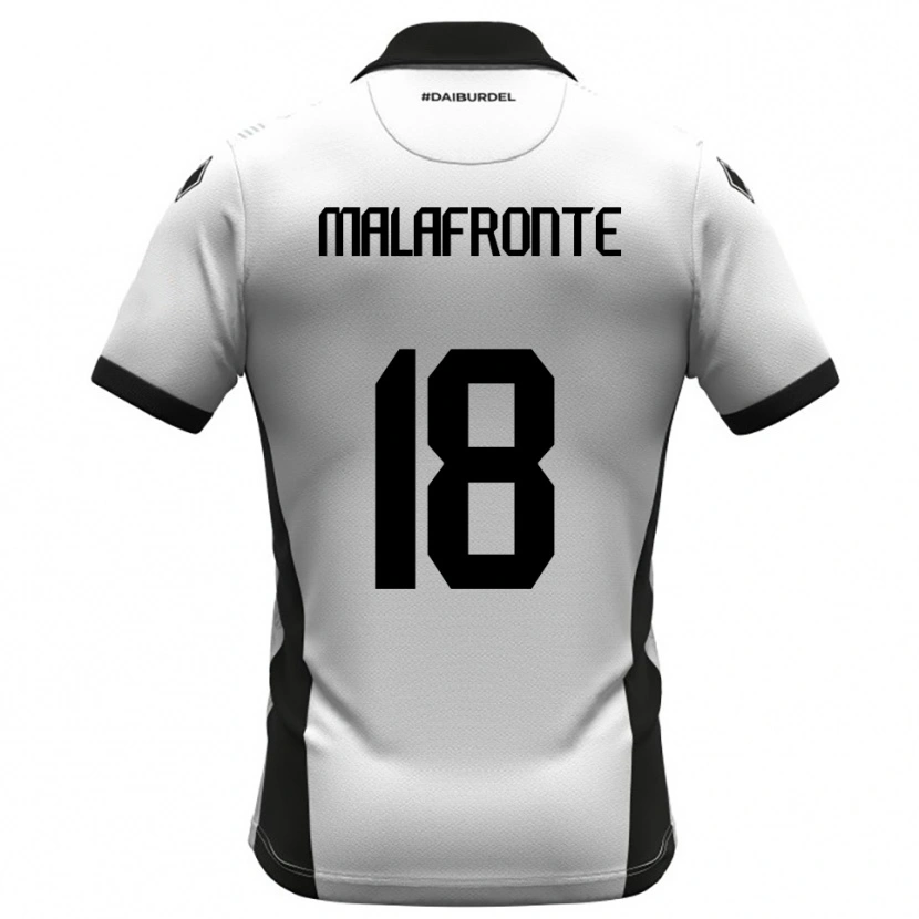 Danxen Kid Giovanni Malafronte #18 White Black Orange Home Jersey 2025/26 T-Shirt