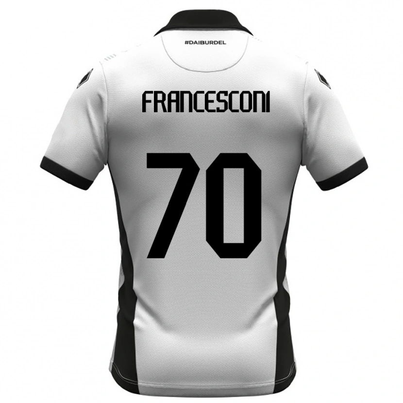 Danxen Kid Matteo Francesconi #70 White Black Orange Home Jersey 2025/26 T-Shirt