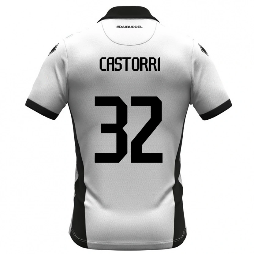 Danxen Kid Gianmarco Castorri #32 White Black Orange Home Jersey 2025/26 T-Shirt