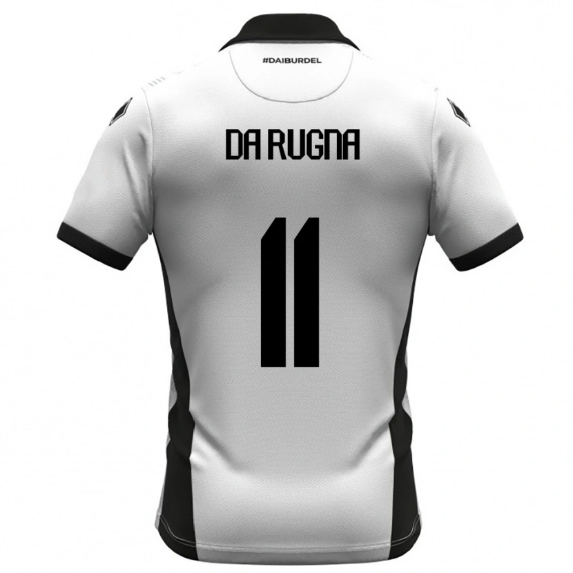 Danxen Kid Milo Da Rugna #11 White Black Orange Home Jersey 2025/26 T-Shirt