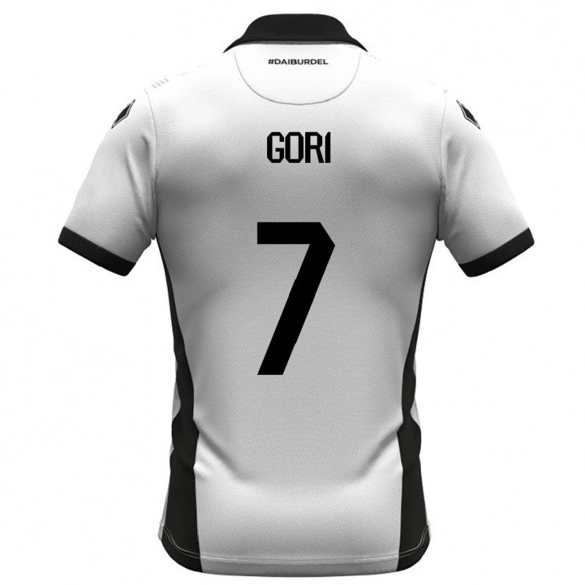 Danxen Kid Samuele Gori #7 White Black Orange Home Jersey 2025/26 T-Shirt