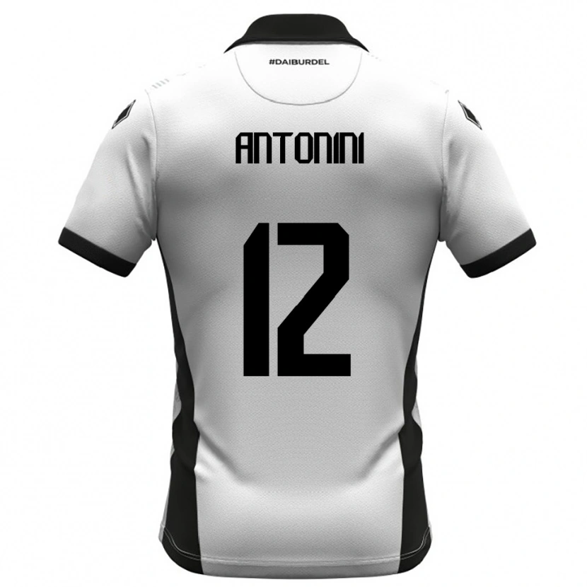 Danxen Kid Francesco Antonini #12 White Black Orange Home Jersey 2025/26 T-Shirt