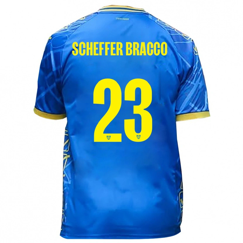 Danxen Kid Mateo Scheffer Bracco #23 Sky Blue Yellow Home Jersey 2025/26 T-Shirt