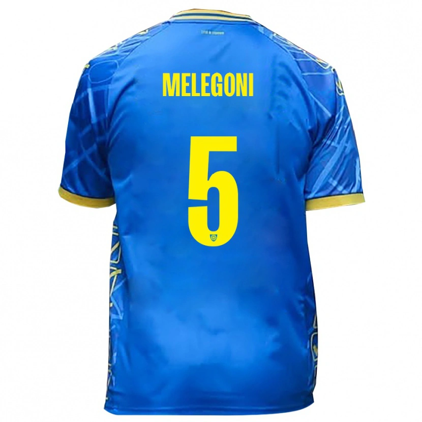Danxen Kid Filippo Melegoni #5 Sky Blue Yellow Home Jersey 2025/26 T-Shirt