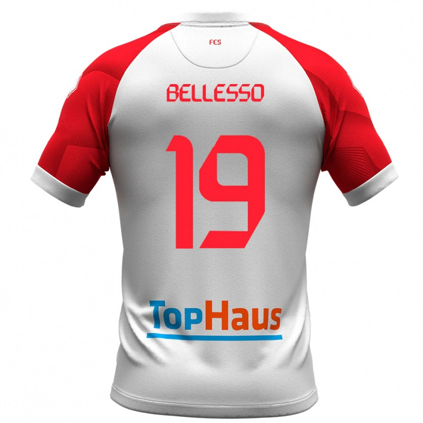 Danxen Kid Daniele Bellesso #19 White Red Home Jersey 2025/26 T-Shirt