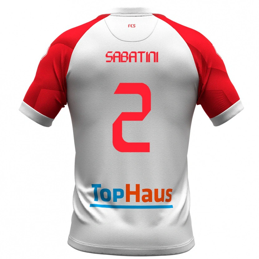 Danxen Kid Carlo Sabatini #2 White Red Home Jersey 2025/26 T-Shirt