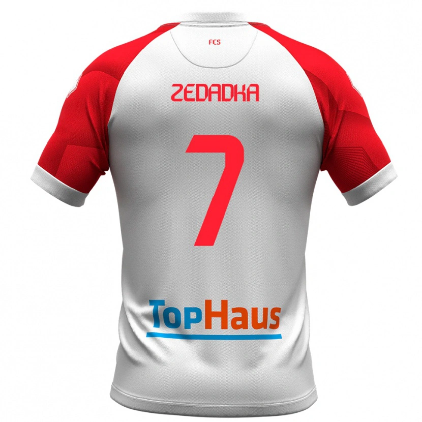 Danxen Kid Karim Zedadka #7 White Red Home Jersey 2025/26 T-Shirt