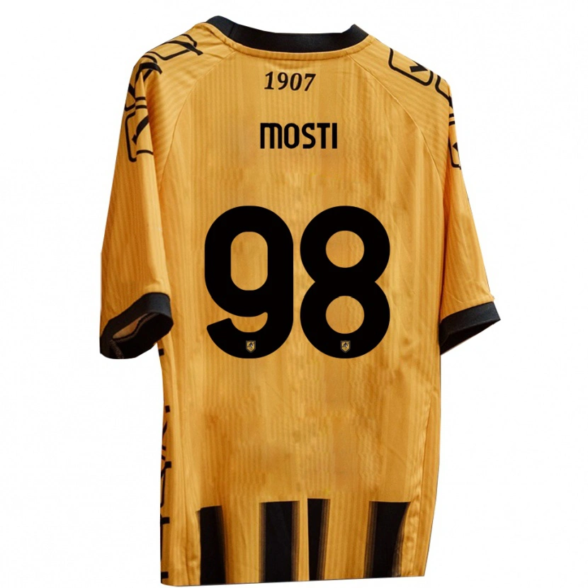 Danxen Kid Nicola Mosti #98 Yellow Black Home Jersey 2025/26 T-Shirt