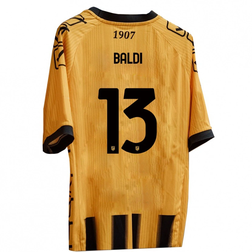 Danxen Kid Matteo Baldi #13 Yellow Black Home Jersey 2025/26 T-Shirt