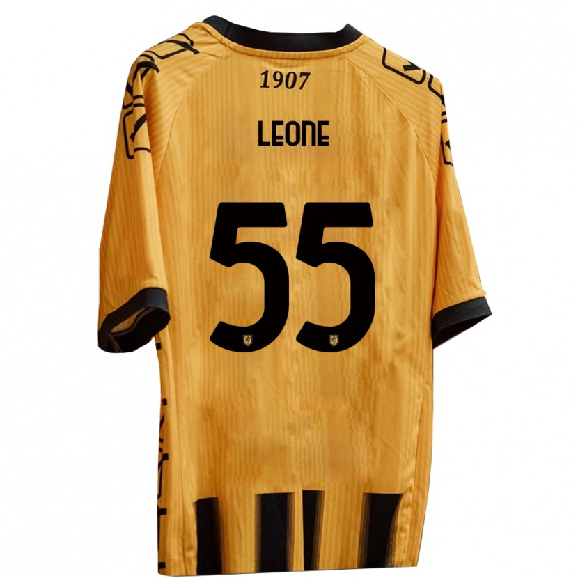 Danxen Kid Giuseppe Leone #55 Yellow Black Home Jersey 2025/26 T-Shirt