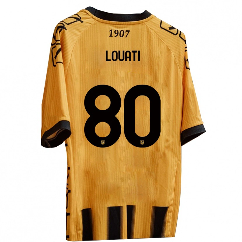 Danxen Kid Alessandro Louati #80 Yellow Black Home Jersey 2025/26 T-Shirt