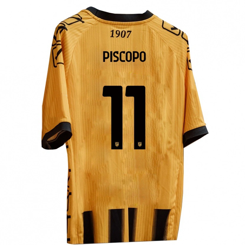 Danxen Kid Kevin Piscopo #11 Yellow Black Home Jersey 2025/26 T-Shirt