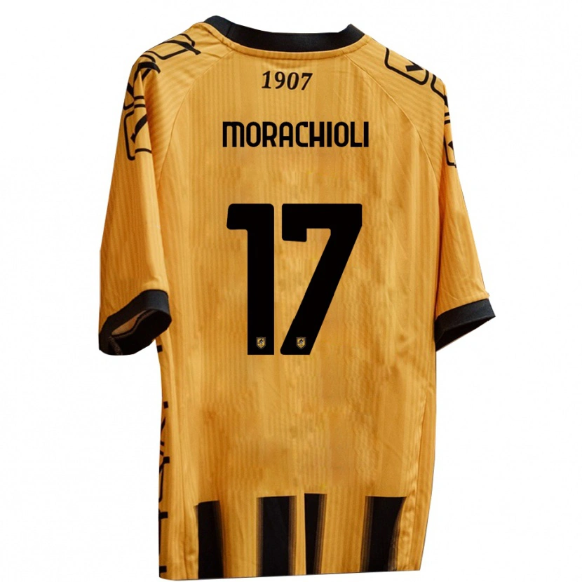 Danxen Kid Gregorio Morachioli #17 Yellow Black Home Jersey 2025/26 T-Shirt
